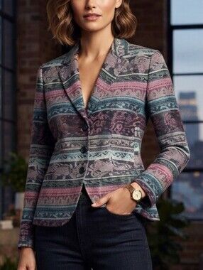 KORET Textured Blazer Size 10 PTP 20.5" L 23.5" pockets